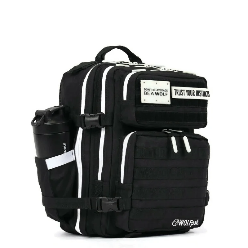 25L Backpack Alpha Black with White Accents