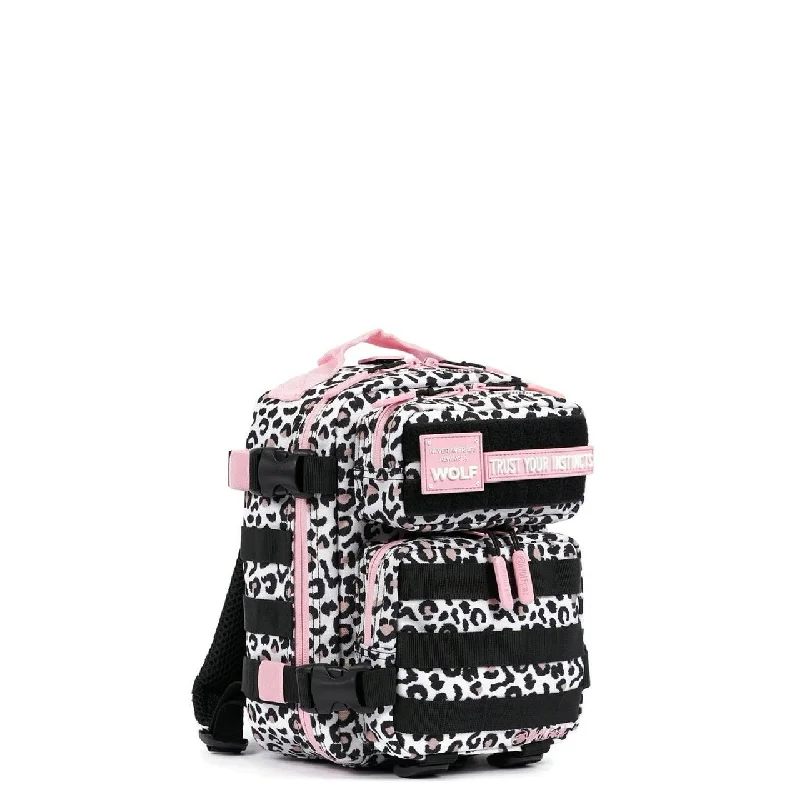 9L Backpack Mini Leopard Pink Zip