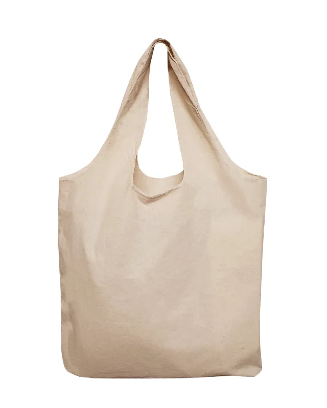 Closeout Large 100% Cotton Organic Stow-N-Go Tote Bag - OR130