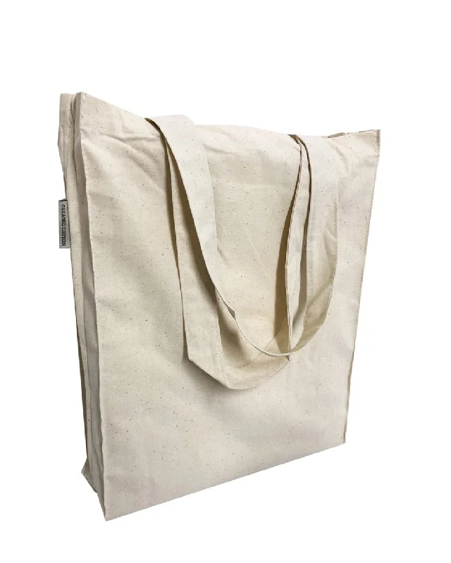 Closeout Organic Book Bag / 10" Small Tote Bag with Full Gusset - TF115