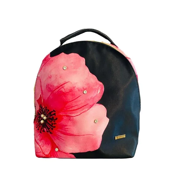 Pink hibiscus Mini backpack