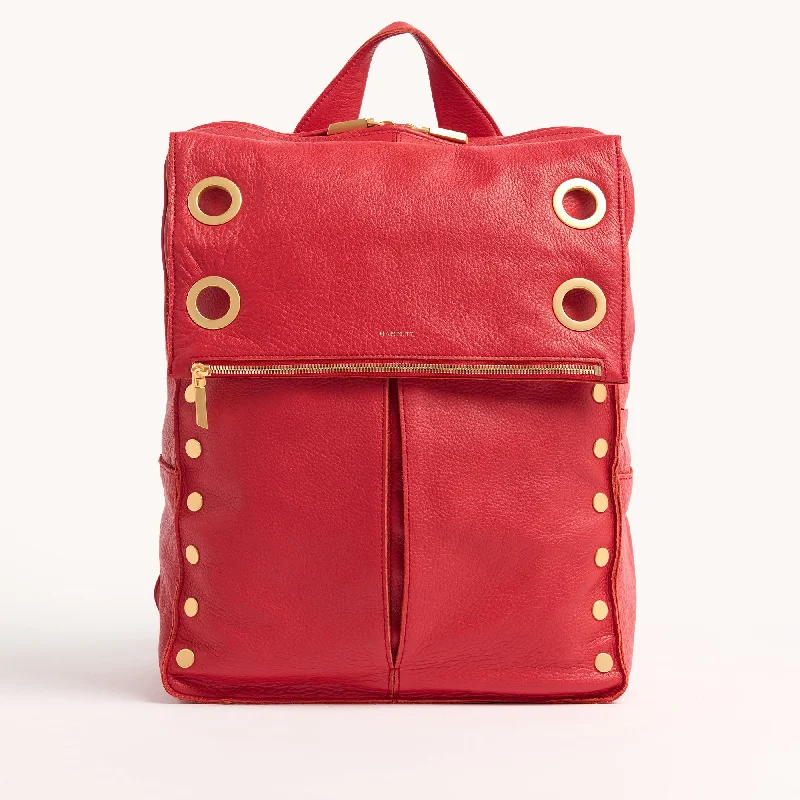 Montana Backpack | Poppy Red/Brushed Gold | XL