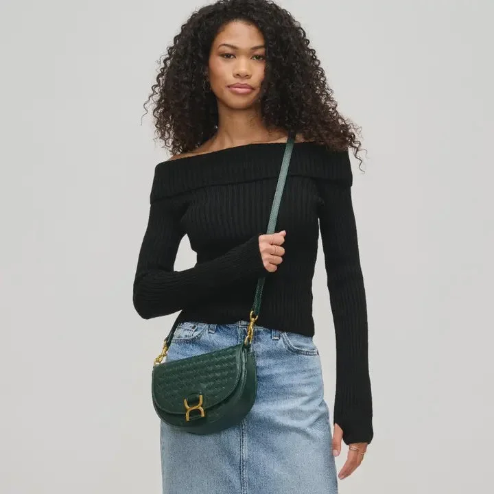 Alise Woven Crossbody - Forest