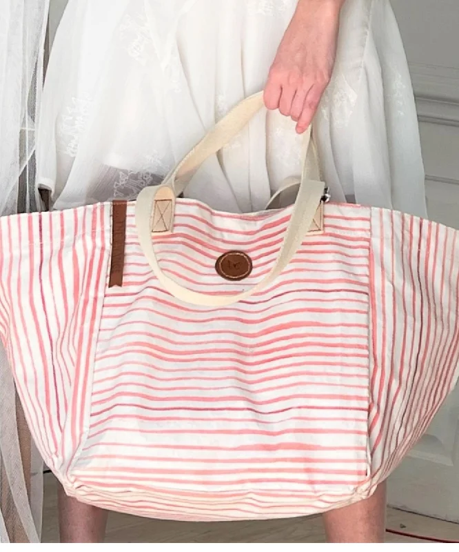 Bayonne Red Canvas Tote