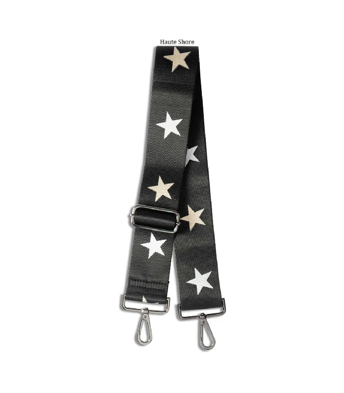 Black/Rose Gold/Silver Star Handbag Strap- FINAL SALE