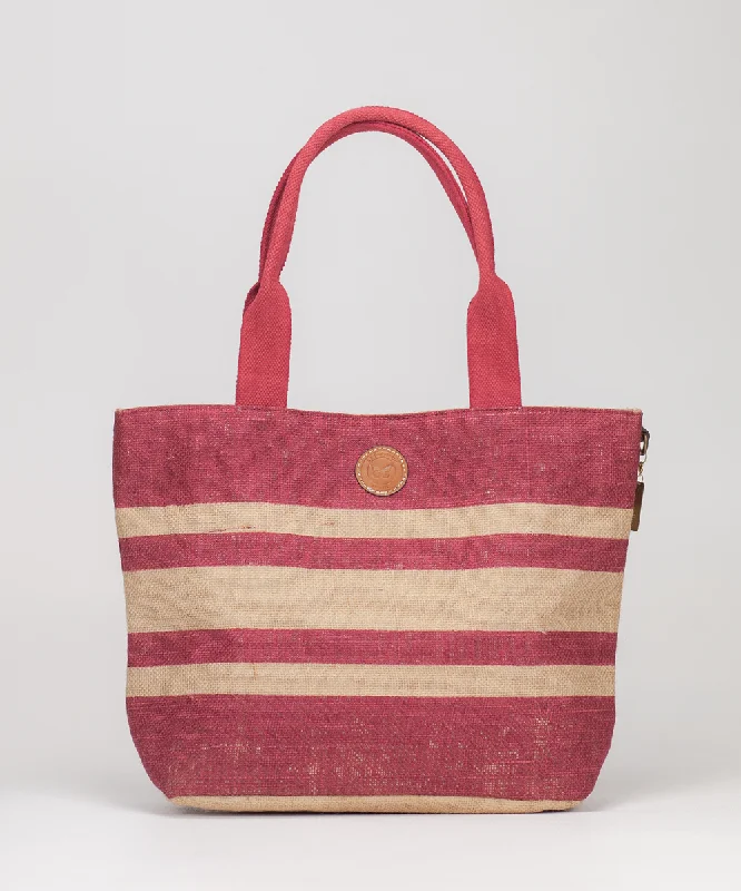 Burlap French Burgundy