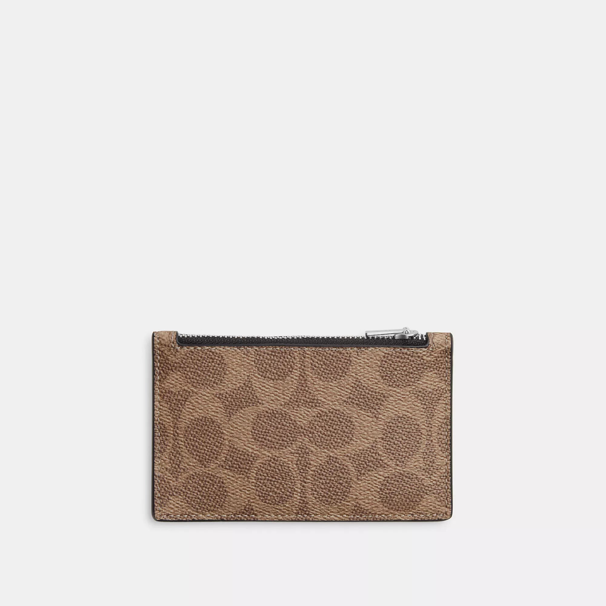 Coach Outlet Zip Card Case In Signature