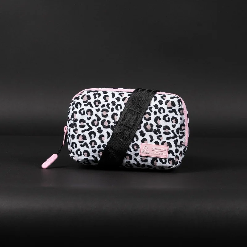 Crossbody Pack Leopard Pink Zip