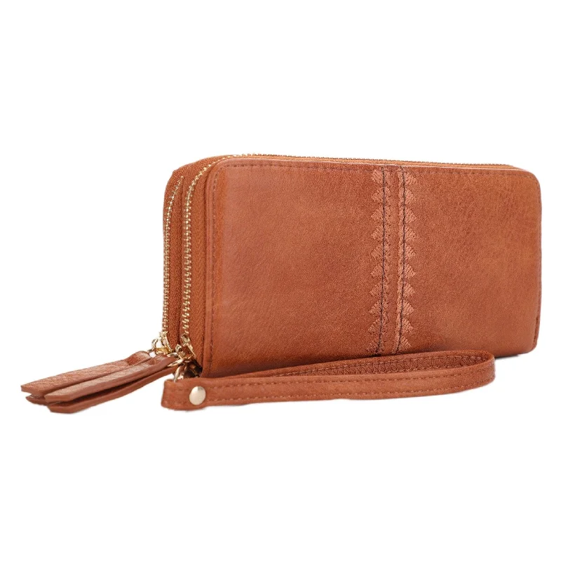 ES60164 Sherrie Double Zipper Wallet