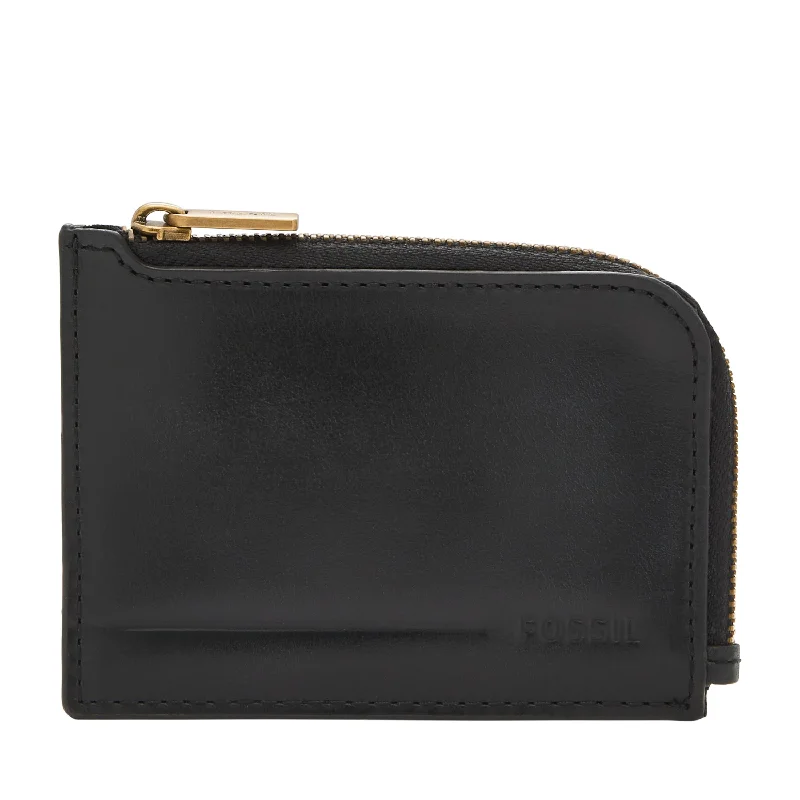 Fossil Men's Allen Leather Zip Card Case