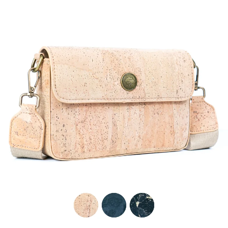 Natural Cork Structured Crossbody Bag for Women BDCS-BAG-2310