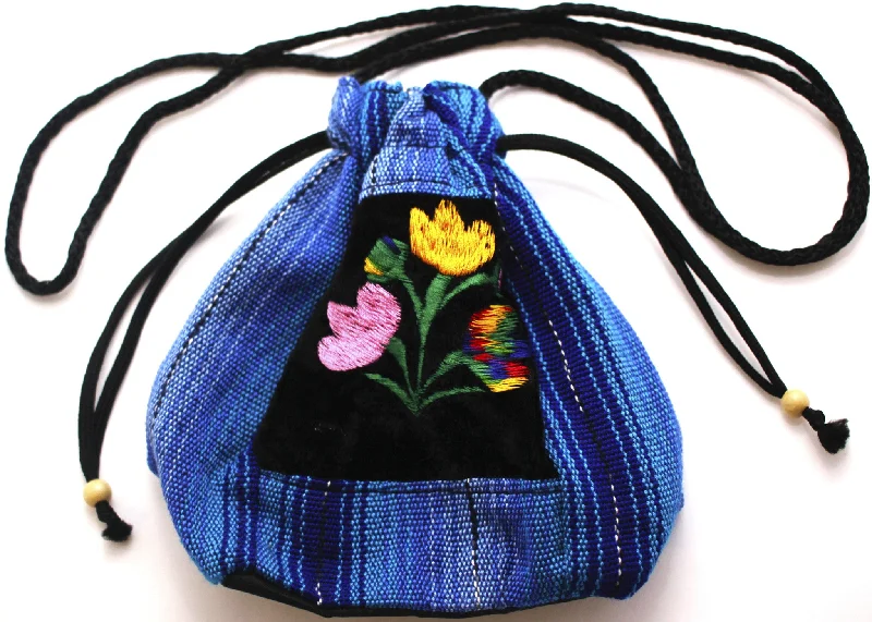 GUATEMALA POUCH PURSE with FLOWERS GPP001