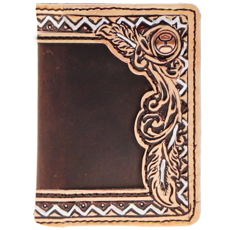 Hooey "War Paint" Brown and Tan Money Clip