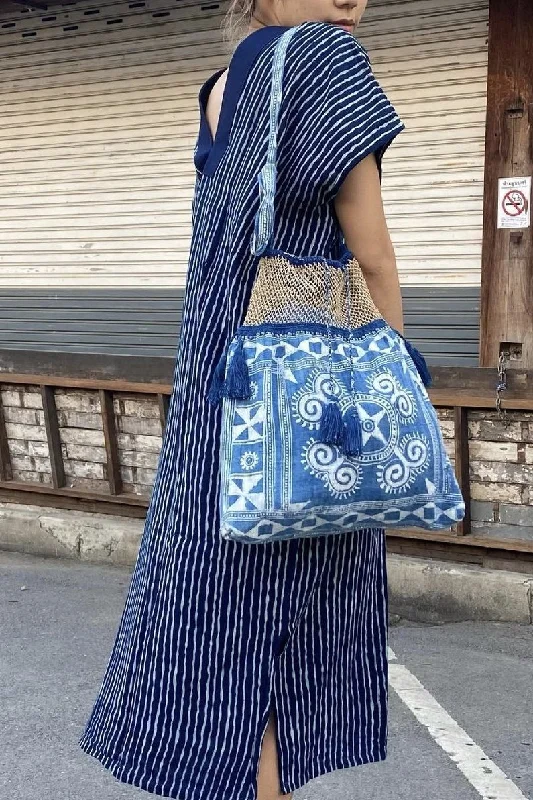 INDIGO FISHERMAN NET BAG