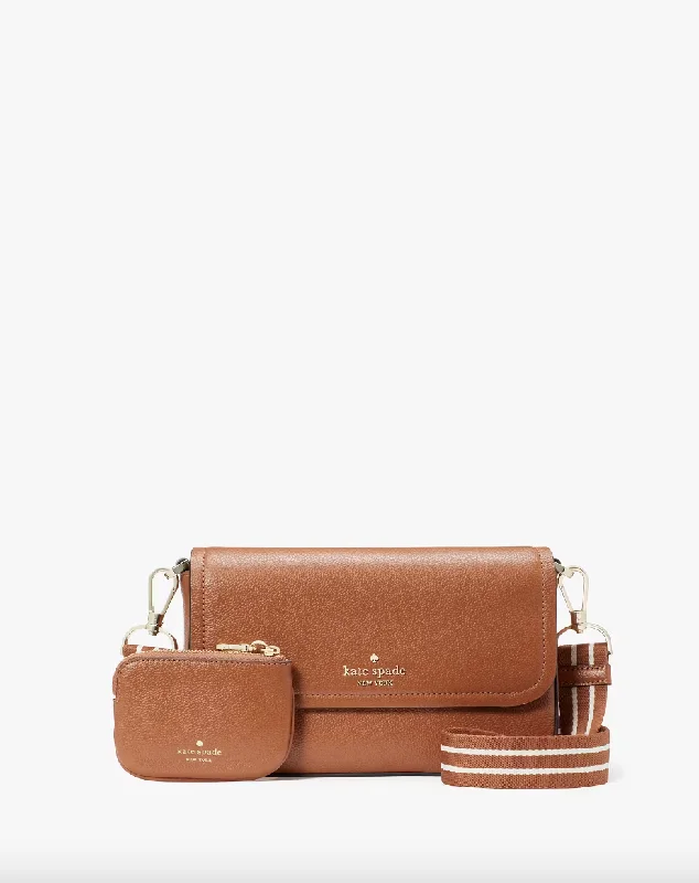 Kate Spade Rosie Flap Crossbody In Warm Gingerbread