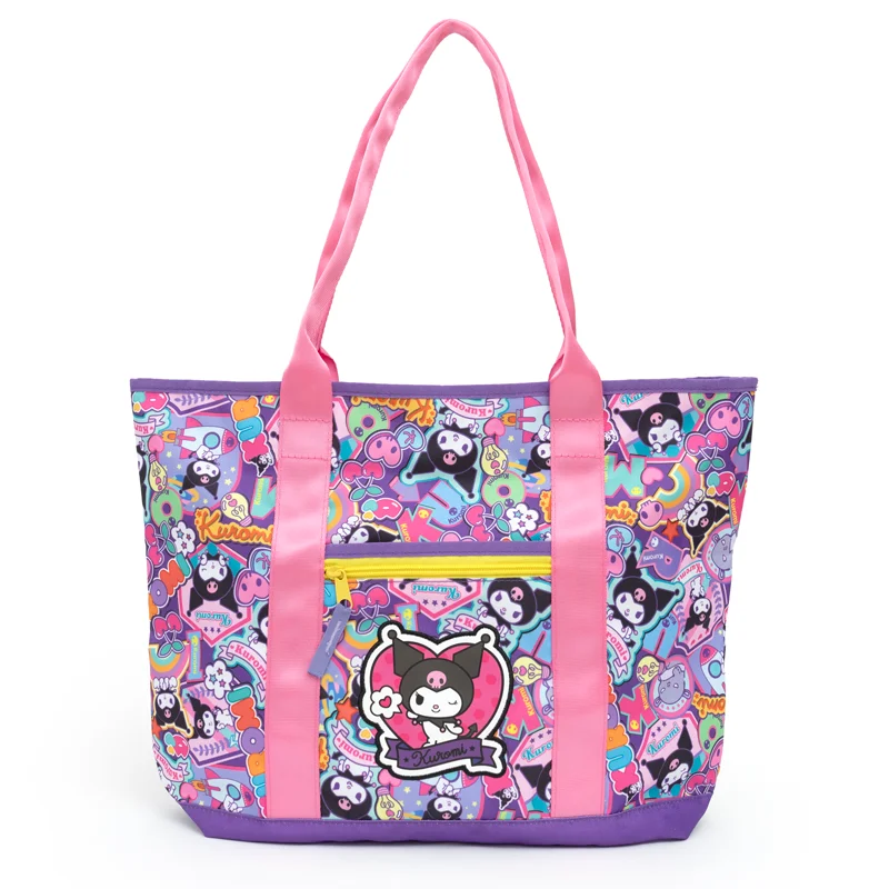 Kuromi Applique Shoulder Tote