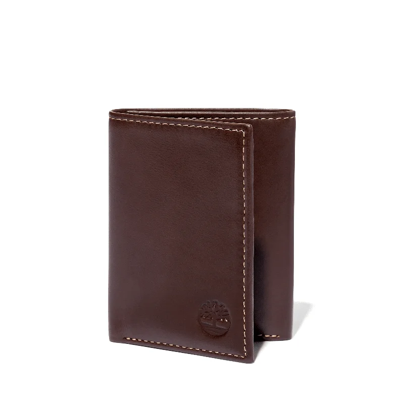 Men's Smooth Leather Trifold Wallet