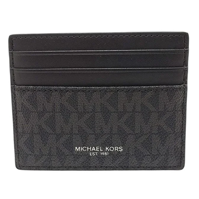 Michael Kors Cooper Tall Card Case Wallet Black (36U9LCRD1B)