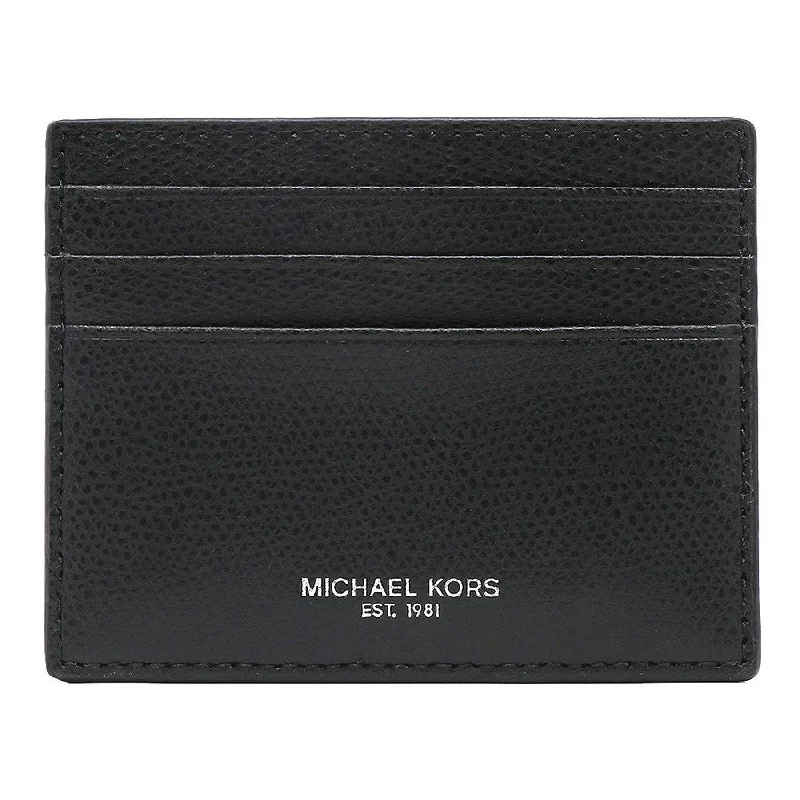 Michael Kors Warren Tall Card Case Leather Black (36T7LWRD1L)