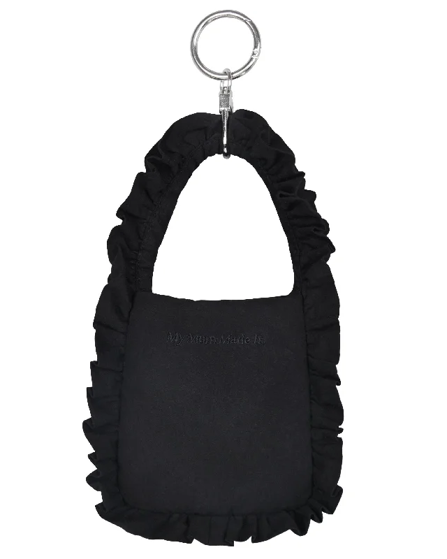 Mini Pillow Tote Keychain - Obsidian