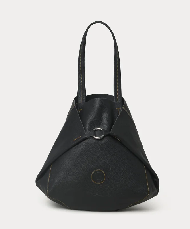 Modena Black Leather Handbag