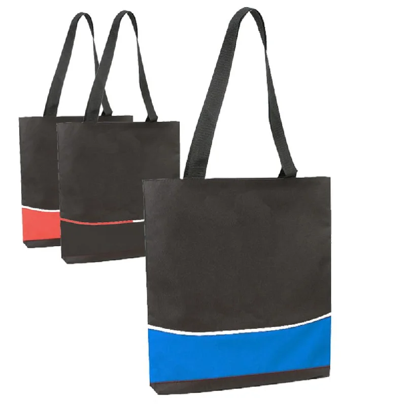 Multi Functional Economical Polyester Three-Tone Tote Bag (CLOSE OUT )