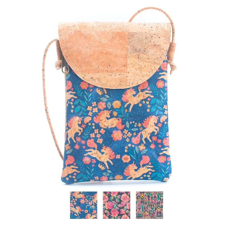 Natural Cork Half-Moon Flap Ladies' Phone Pouch (5units) BAGP-220