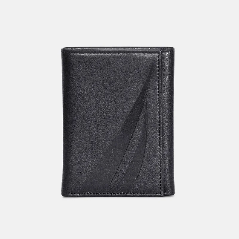 Nautica Mens Leather Trifold Wallet