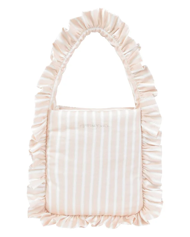 Pillow Puffer Tote - Blush Stripe