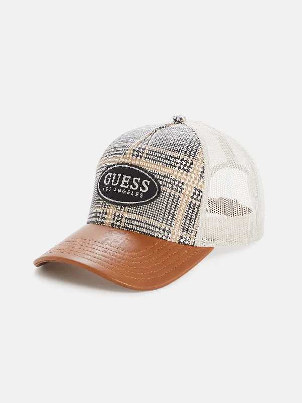 Plaid Logo Baseball Hat