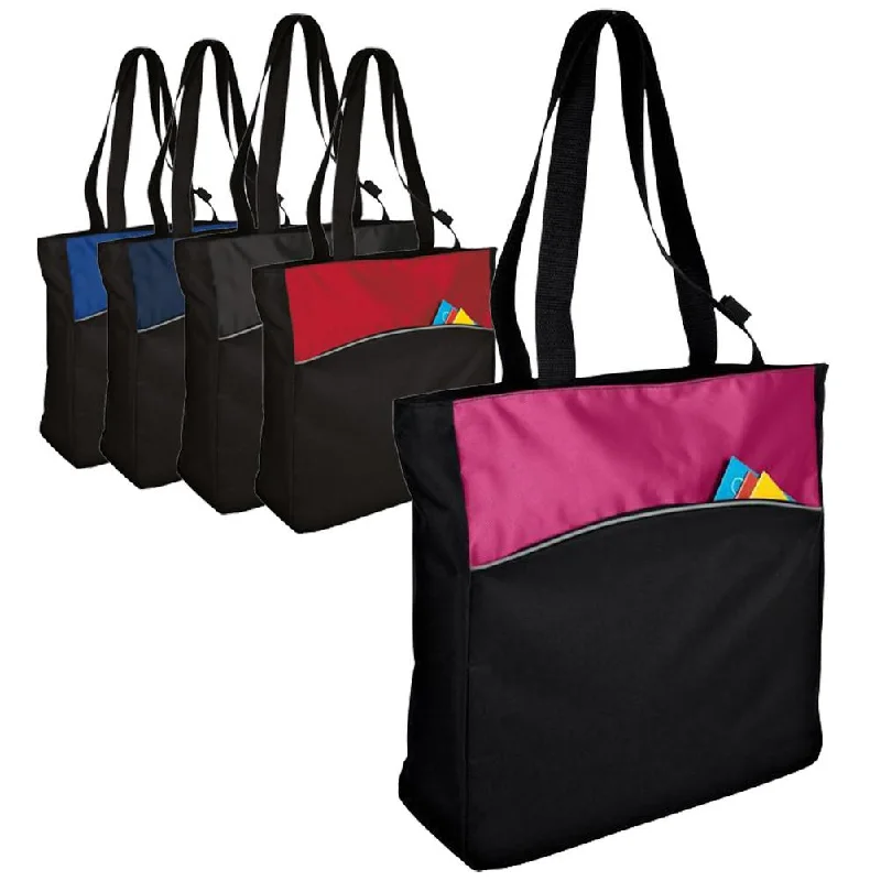 Improved Two-Tone Colorblock Tote Bag