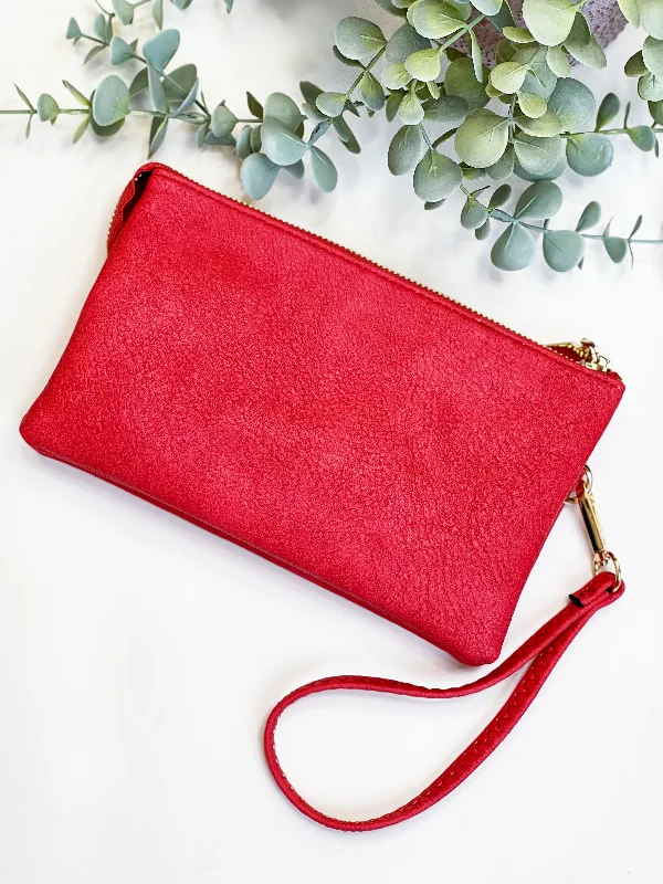 Riley Wristlet Crossbody - Hot Pink