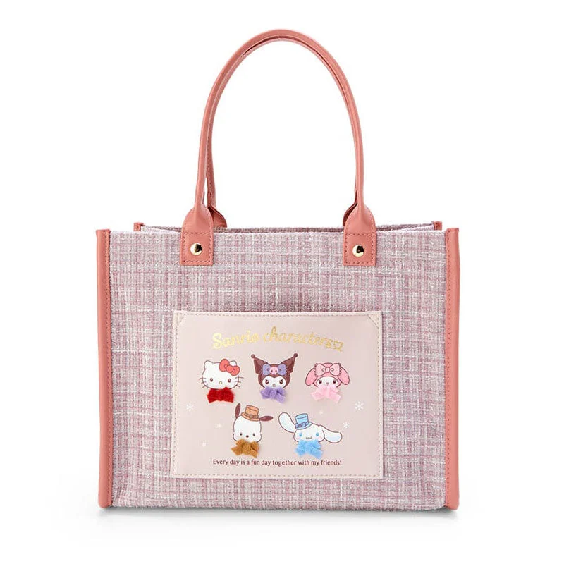 Sanrio Sparkle Tweed Tote Bag