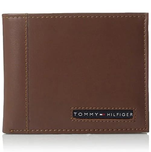 Tommy Hilfiger Men's Leather Cambridge Billfold Passcase Wallet (31TL22X063)