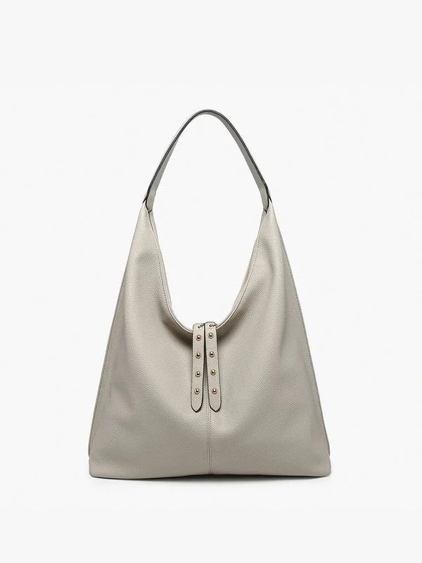 Tori Slouchy Hobo - Light Grey